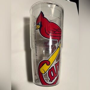 MLB St. Louis Cardinals Clear Tumbler with Red and Yellow Logo